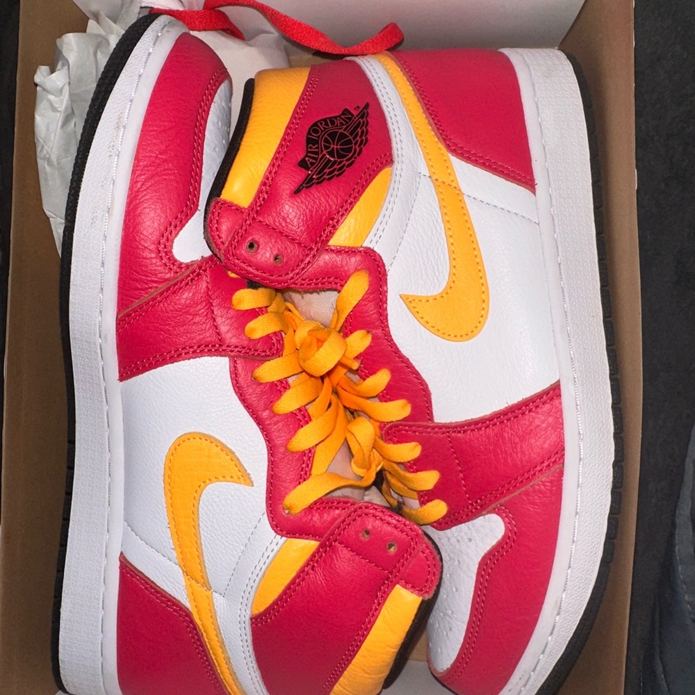 AIR JORDAN 1 RETRO HIGH OG LT FUSION RED/BLACK-WHITE ROUGE FUSION